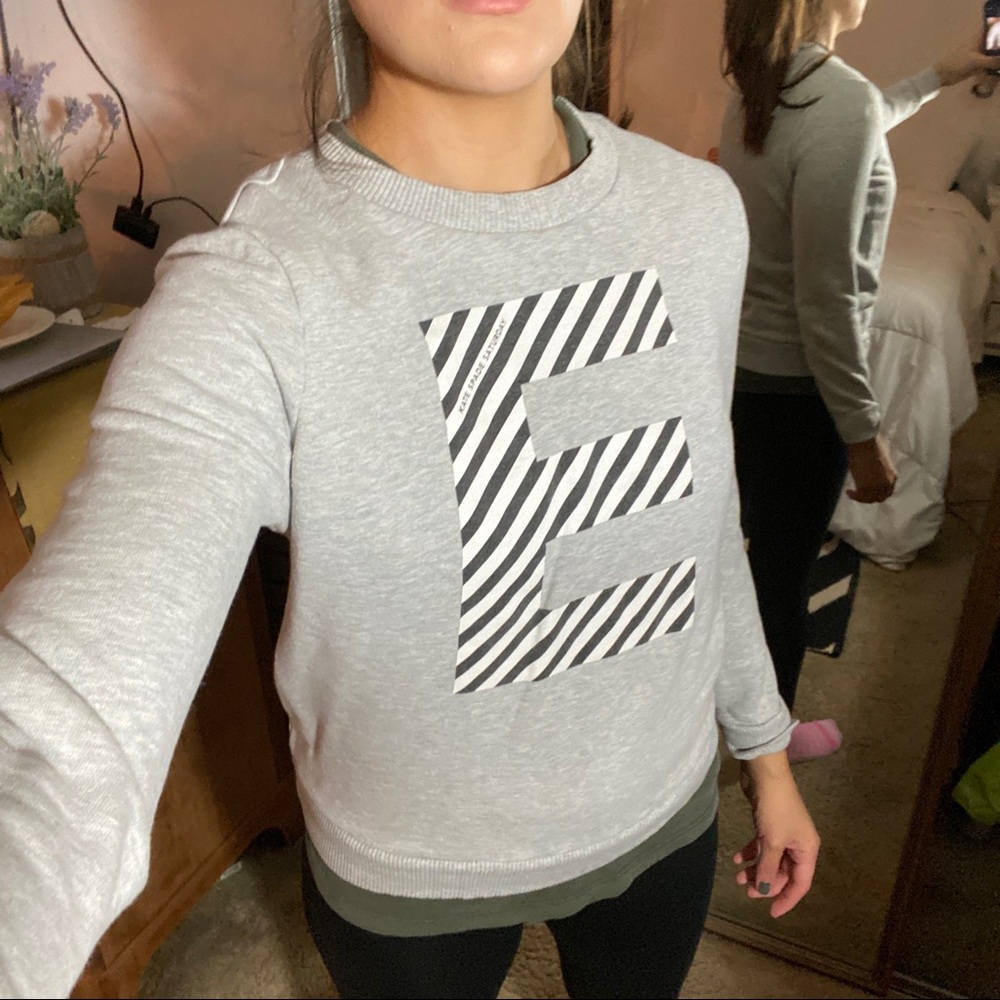 Kate Spade Saturday Sweater | Letter ‘E’ Print